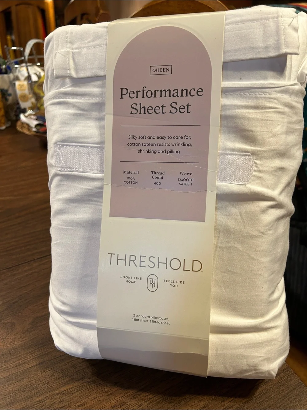 Threshold White Performance Sheet Set - Queen